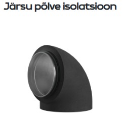 90° Järsu põlve isolatsioon 19mm